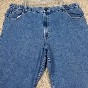 LL Bean Mens Comfort Stretch Waist Jeans Relaxed Fit Blue Denim‎ 44x29